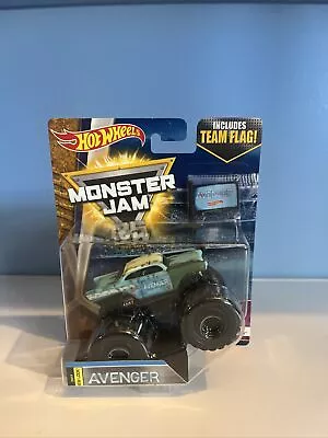 HOT WHEELS Monster Jam AVENGER Rust Tour Favorites 6/10 NEW 1:64 Team Flag Truck • $17.99