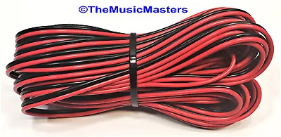 $13.79 • Buy 24 Gauge 100' Ft SPEAKER WIRE Red Black Cable Car Audio Home Stereo 12V DC Power