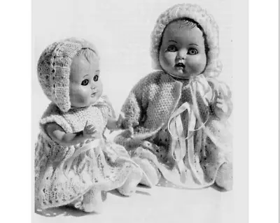 318 Dolls 2PLY Outfits 7-10  Vintage Knitting Pattern COPY • £3.49