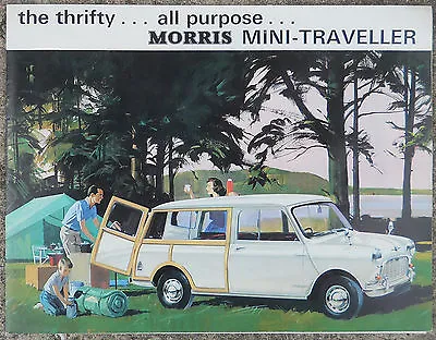 BMC Morris Mini Traveller Fold Out Brochure 1965 • $50