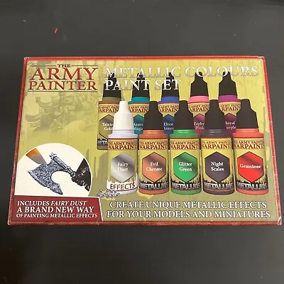 RETURNS The Army Painter Metallic Colors Paint Set For Miniature Painting WP8048 • $28.61