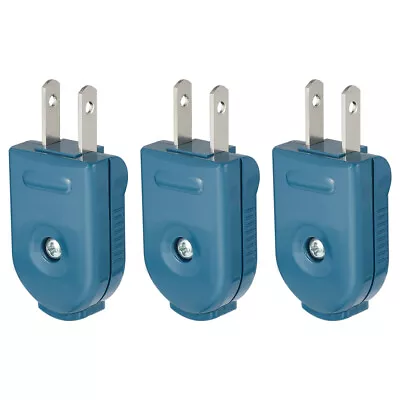 3PCS Electrical Plugs Male Replacement Plug 2 Prong Plug Replacement • $9.49