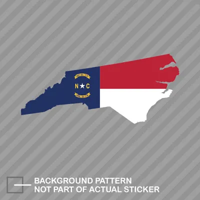 North Carolina State Shaped Flag Sticker Decal Vinyl NC • $21.96
