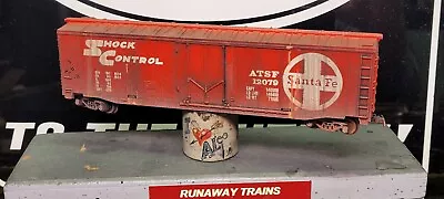 HO Tyco 50' Boxcar ATSF Santa Fe Lightly Weathered Standard Couplers • $6.86