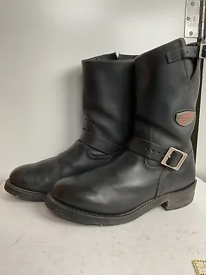 Vintage Red Wing Soft Toe Engineer Boots 11 D Harness Style 968 Cord Sole • $249.99