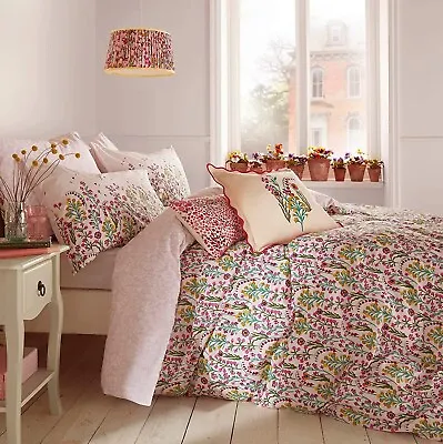 Cath Kidston Paper Pansy Double Duvet Cover Set Reversible New • £49.99