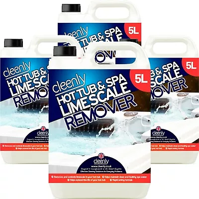 Cleenly Hot Tub Spa Whirlpool Descaler Stop Limescale Prevention Inhibitor 20L • £33.95