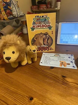 My Animal Kingdom | All About Lions | 2 Toys Hardback Book Certificate Inc. • £10