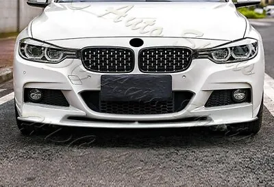 For 12-18 BMW 3-Series M-Sport M-Tech F30 F35 Painted White Front Bumper Lip Kit • $74.99