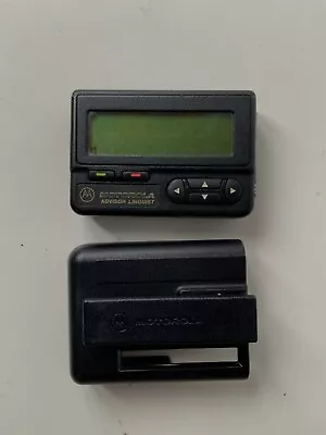 Tested VTG VINTAGE MOTOROLA RARE BLACK PAGER BEEPER Pajer Pager Radio Radiocom • $29.90