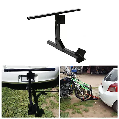 For 2'' Receiver Durable Motorcycle Trailer Carrier Tow Dolly Hauler Hitch Rack • $75
