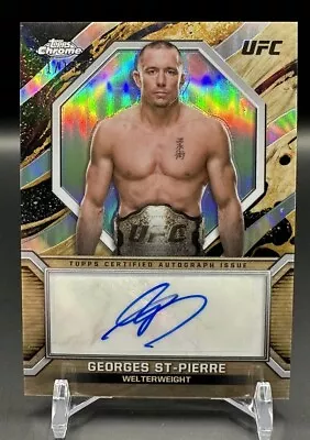 Georges St-Pierre Marks Of Champions Refractor /150 Auto 2024 Topps Chrome UFC • $24.50