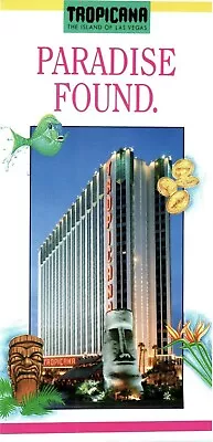 Vintage Tropicana Las Vegas Casino Paradise Found Tiki Hawaii Hotel Brochure 90s • $19.99