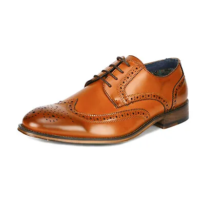 Men's Dress Shoes Brogues Derby Shoes Formal Wedding Oxford Shoes Shoes Size US • $35.79