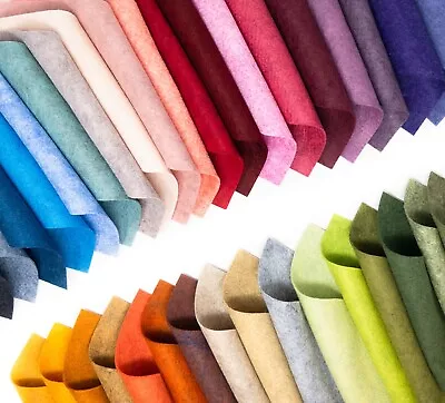 35 - 6 X6   Heathered Collection - Merino Wool Blend Felt Sheets • $20.25