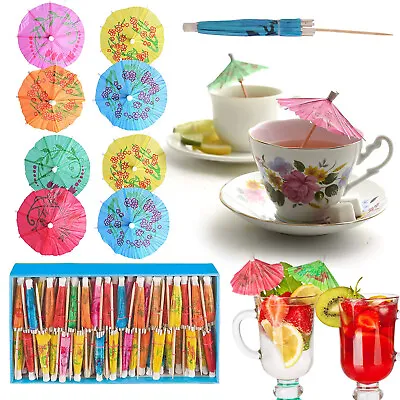 £3.89 • Buy Cocktail Umbrellas Party Drinks Decoration Umbrella Birthday Wedding Novelty