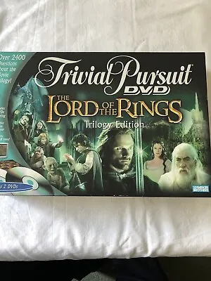£10 • Buy Trivial Pursuit The Lord Of The Rings Trilogy Edition DVD Board Game By Parker