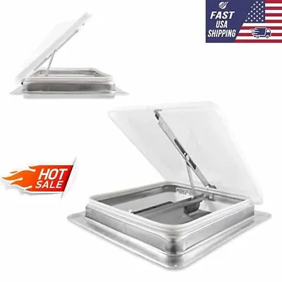 14  X 14  Replacement Roof Vent With White Manual Lid Cover Camper RV Trailer • $69.23