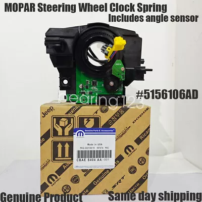 OEM MOPAR Steering Wheel Clock Spring 5156106AD For 2007-18 Jeep Wrangler JK US • $79.99