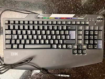 Original IBM SK-8805 USB Wired Keyboard W/Rest Dock - UK Version P/N 09N5705 • £9.99