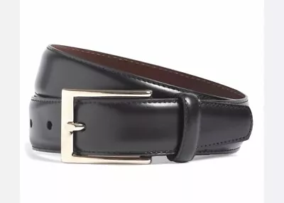 Brooks Brothers Gold Brass Buckle Calfskin Leather Dress Work Belt Mens Sz-40 • $39.95