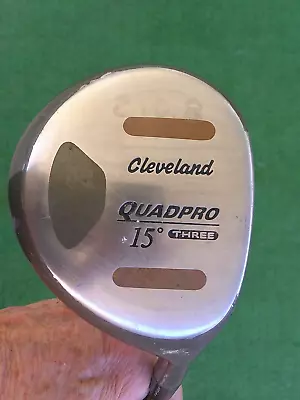 Cleveland Quad Pro 15* #3 Wood Stiff Flex Graphite Shaft-RH • $42.72