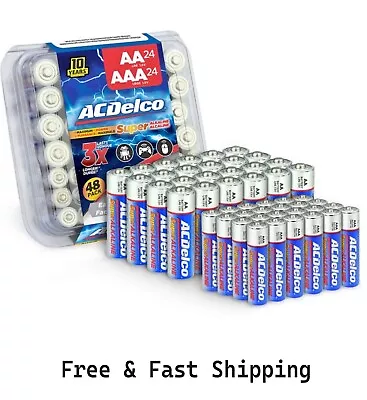 AA And AAA Batteries 48-Count Combo Pack Alkaline Battery 24 Count Each Pack • $14.96