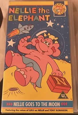 Nellie The Elephant Goes To The Moon Video Rare Childrens Animated Cartoon Lulu • £25.95