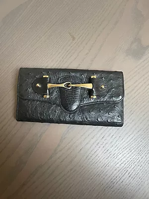 GUCCI Pelham Continental Ostrich Wallet • $149.99