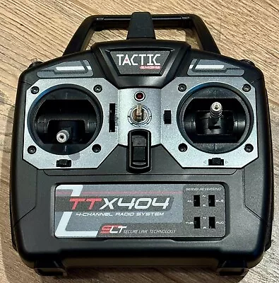 Tactic TTX404 404 RC Remote Control Airplane SLT 2.4ghz Transmitter Excellent • $39