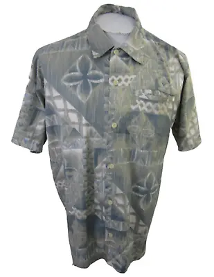 Hurley 999 Vintage Men Hawaiian ALOHA Shirt P2p 24 M Camp Primitive Print Luau  • $22.99