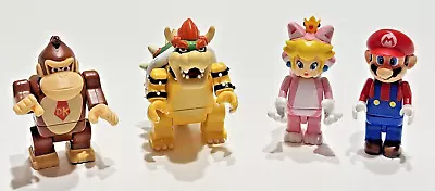 K'NEX Nintendo Super Mario Kart Wii Figures Lot - Donkey Kong Bowser Cat Peach • $34.95