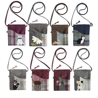 £19.99 • Buy Earth Squared Small Sling Crossbody Bag Applique Cat/Cow/Dog/Flower/Bee