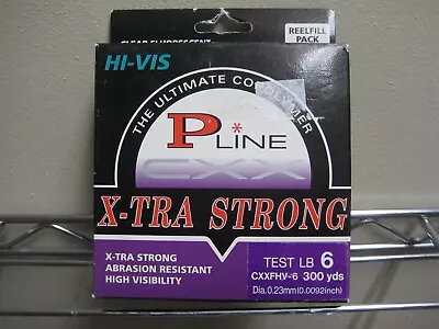 P-Line CXX X-tra Strong Copolymer Fishing Line 6lb 300 Yards Clear Fluorescent • $9.99