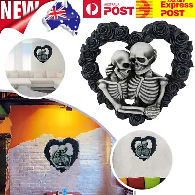 $19.79 • Buy Gothic Skeleton Lovers Wreath Trinket Valentine's Day Home Door Decor