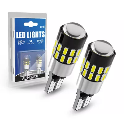 LED T10 Interior Map Dome Trunk License Plate Light Bulbs 194 168 W5W 2X • $19.99