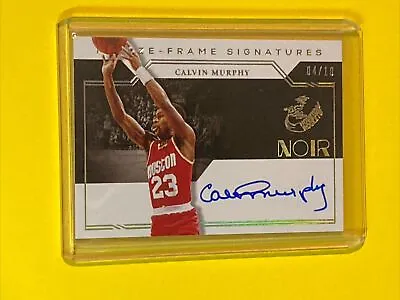 2020-21 Noir Calvin Murphy Freeze-Frame Holo Gold Auto Autograph /10 - Rockets • $49.95