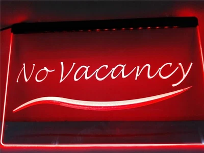 $24.95 • Buy No Vacancy LED Neon Light Sign Bar Hotel Motel Restaurant Notice Wall Art Décor
