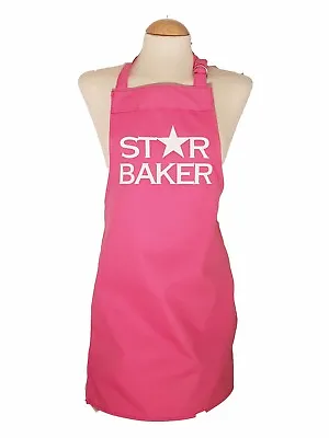 £11.99 • Buy Small Adult / Teenage Pink Apron ** Personalised / Printed 15 Designs Star Baker