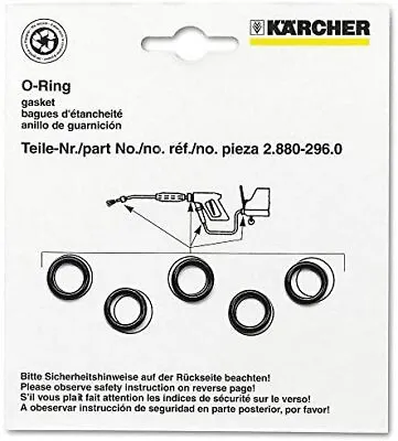 Karcher 2.880 990.0 Pack Of 5 X Lance Spare O Ring Seals For Hose Gun Part Set  • £7.95