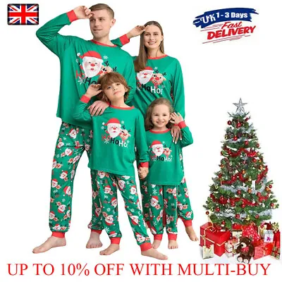 2024 Christmas Pyjamas Family Matching Pajamas Adult Kids Xmas Nightwear Pjs Set • £4.69