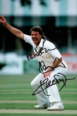 Ian Beefy Botham Signed 6x4 Photo England Cricket Autograph Memorabilia + COA • £21.99