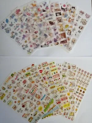 2 Sheets Of Cute Kawaii Mini Cat & Kitten Stickers Scrapbooking Art Crafts Bn • £2.10