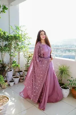 £40.80 • Buy Ready Made Indian Women Anarkali Ethnic Kurti Designer Gown Salwar Kameez Suits