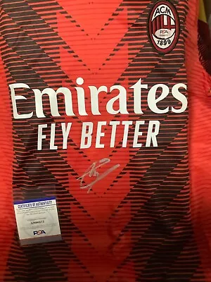 £245.79 • Buy Christian Pulisic  Signed Auto Jersey Shirt AC Milan  COA PSADNA  Team USA USMNS