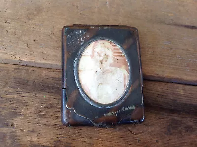 $49.99 • Buy Very Cool Antique Match Safe Vesta With Photograph 
