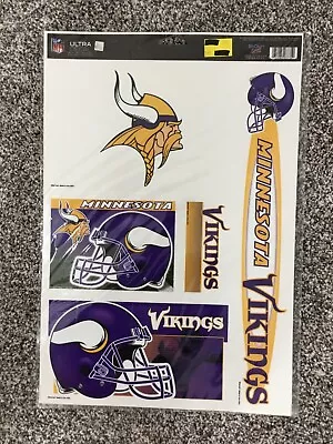 Minnesota Vikings NFL Football Sheet Of 5 Removable Reusable Decal • $11.94