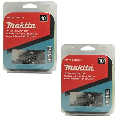 Makita 199075-5 10in Saw Chain 3/8in .043in Replacement Part For XCU06Z (2-Pack) • $39.95