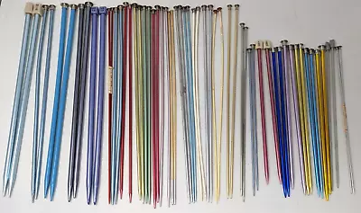 Vintage Hero Boye Susan Bates Aluminum Plastic Knitting Needles 29 Pair Lot F24 • $49.99