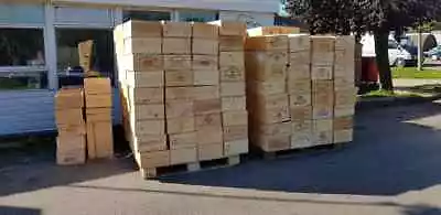 £16.95 • Buy  Wooden Wine Box Crate  12 Bottle French. Genuine Storage Wedding Planter Hamper